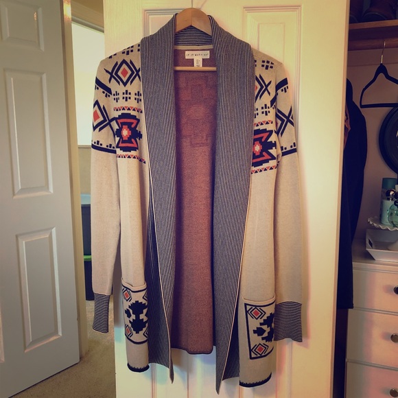 if it were me Sweaters - 🐺Tribal Bohemian Aztec Open Cardigan